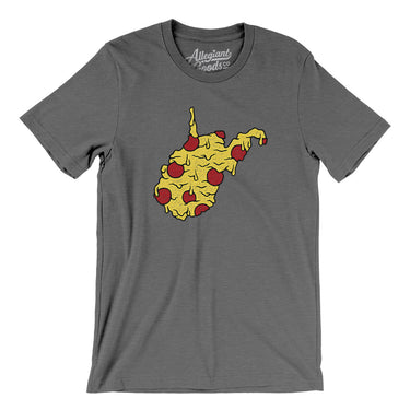 West Virginia Pizza State Men/Unisex T-Shirt-Allegiant Goods Co. Vintage Sports Apparel