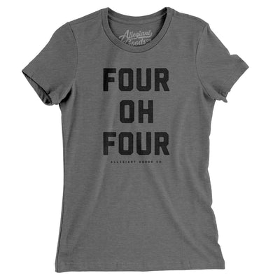 Atlanta 404 Women's T-Shirt-Deep Heather-Allegiant Goods Co. Vintage Sports Apparel