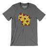Wisconsin Pizza State Men/Unisex T-Shirt-Deep Heather-Allegiant Goods Co. Vintage Sports Apparel