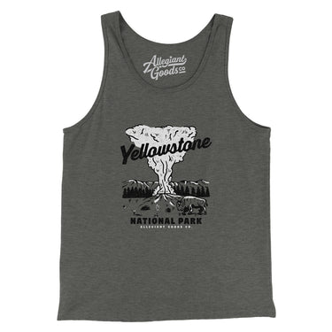 Yellowstone National Park Old Faithful Men/Unisex Tank Top-Allegiant Goods Co. Vintage Sports Apparel