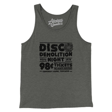 Disco Demolition Night Men/Unisex Tank Top-Allegiant Goods Co. Vintage Sports Apparel