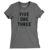 Cincinnati 513 Women's T-Shirt-Deep Heather-Allegiant Goods Co. Vintage Sports Apparel