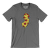 New Jersey Pizza State Men/Unisex T-Shirt-Deep Heather-Allegiant Goods Co. Vintage Sports Apparel