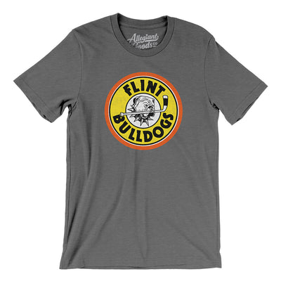 Flint Bulldogs Hockey Men/Unisex T-Shirt-Deep Heather-Allegiant Goods Co. Vintage Sports Apparel