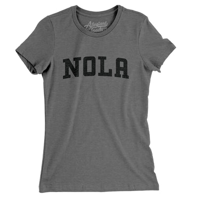 Nola Varsity Women's T-Shirt-Deep Heather-Allegiant Goods Co. Vintage Sports Apparel