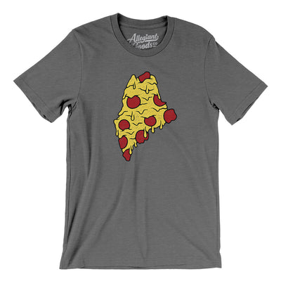 Maine Pizza State Men/Unisex T-Shirt-Deep Heather-Allegiant Goods Co. Vintage Sports Apparel