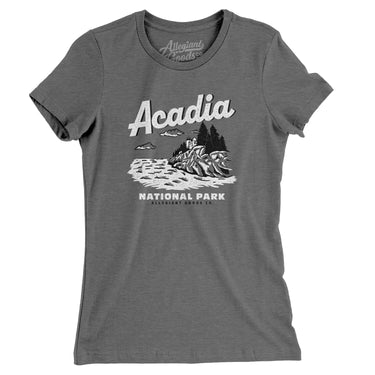 Acadia National Park Women's T-Shirt-Allegiant Goods Co. Vintage Sports Apparel