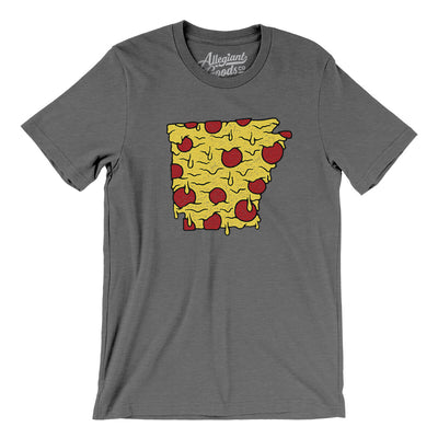 Arkansas Pizza State Men/Unisex T-Shirt-Deep Heather-Allegiant Goods Co. Vintage Sports Apparel