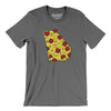 Georgia Pizza State Men/Unisex T-Shirt-Deep Heather-Allegiant Goods Co. Vintage Sports Apparel