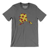 Alaska Pizza State Men/Unisex T-Shirt-Deep Heather-Allegiant Goods Co. Vintage Sports Apparel
