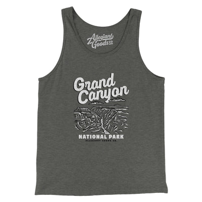Grand Canyon National Park Men/Unisex Tank Top-Deep Heather-Allegiant Goods Co. Vintage Sports Apparel
