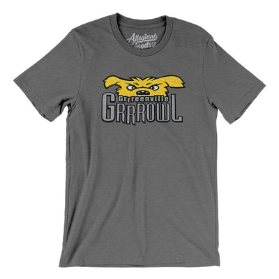 Greenville Grrrowl Hockey Men/Unisex T-Shirt-Deep Heather-Allegiant Goods Co. Vintage Sports Apparel