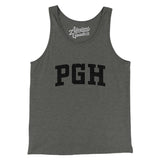 Pgh Varsity Men/Unisex Tank Top-Deep Heather-Allegiant Goods Co. Vintage Sports Apparel