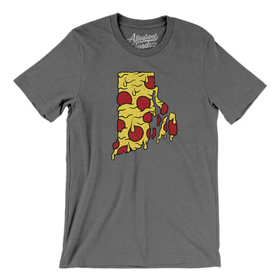 Rhode Island Pizza State Men/Unisex T-Shirt-Deep Heather-Allegiant Goods Co. Vintage Sports Apparel