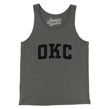 Okc Varsity Men/Unisex Tank Top-Allegiant Goods Co. Vintage Sports Apparel