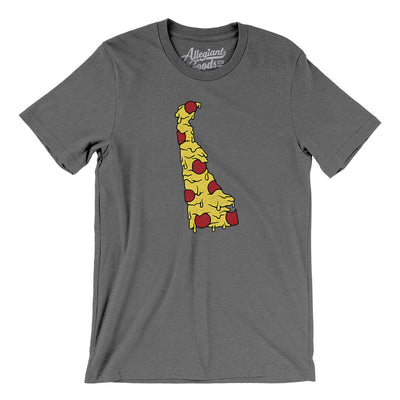 Delaware Pizza State Men/Unisex T-Shirt-Deep Heather-Allegiant Goods Co. Vintage Sports Apparel