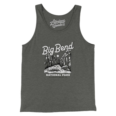 Big Bend National Park Men/Unisex Tank Top-Deep Heather-Allegiant Goods Co. Vintage Sports Apparel