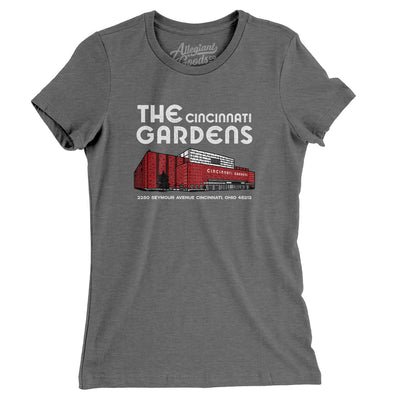 Cincinnati Gardens Arena Women's T-Shirt-Deep Heather-Allegiant Goods Co. Vintage Sports Apparel