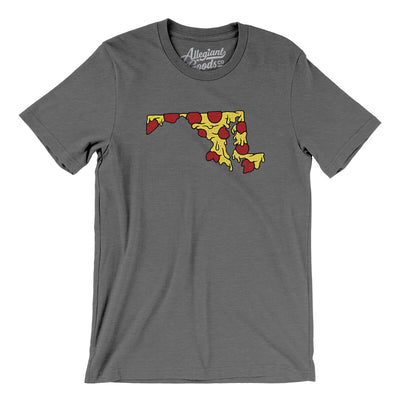 Maryland Pizza State Men/Unisex T-Shirt-Deep Heather-Allegiant Goods Co. Vintage Sports Apparel