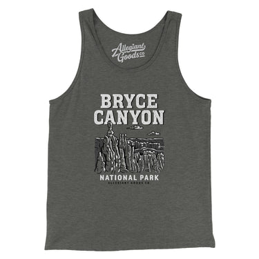 Bryce Canyon National Park Men/Unisex Tank Top-Deep Heather-Allegiant Goods Co. Vintage Sports Apparel