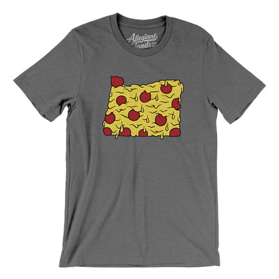 Oregon Pizza State Men/Unisex T-Shirt-Deep Heather-Allegiant Goods Co. Vintage Sports Apparel