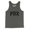 Pdx Varsity Men/Unisex Tank Top-Deep Heather-Allegiant Goods Co. Vintage Sports Apparel