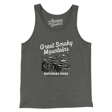 Great Smoky Mountains National Park Men/Unisex Tank Top-Allegiant Goods Co. Vintage Sports Apparel