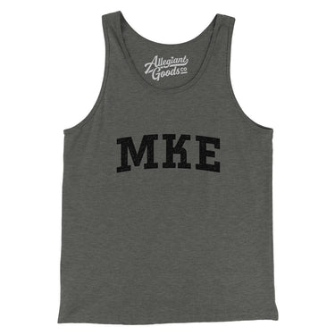 Mke Varsity Men/Unisex Tank Top-Deep Heather-Allegiant Goods Co. Vintage Sports Apparel