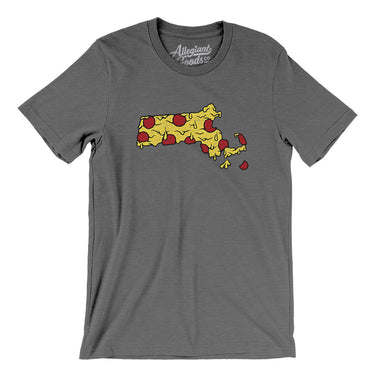 Massachusetts Pizza State Men/Unisex T-Shirt-Allegiant Goods Co. Vintage Sports Apparel