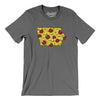 Iowa Pizza State Men/Unisex T-Shirt-Deep Heather-Allegiant Goods Co. Vintage Sports Apparel