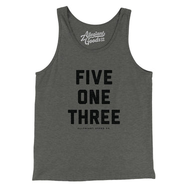 Cincinnati 513 Men/Unisex Tank Top-Allegiant Goods Co. Vintage Sports Apparel