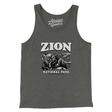 Zion National Park Men/Unisex Tank Top-Allegiant Goods Co. Vintage Sports Apparel