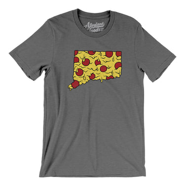 Connecticut Pizza State Men/Unisex T-Shirt-Allegiant Goods Co. Vintage Sports Apparel