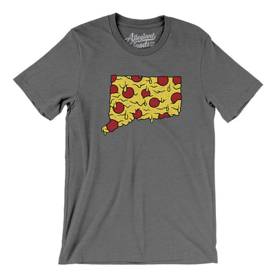 Connecticut Pizza State Men/Unisex T-Shirt-Deep Heather-Allegiant Goods Co. Vintage Sports Apparel