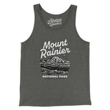 Mount Rainier National Park Men/Unisex Tank Top-Deep Heather-Allegiant Goods Co. Vintage Sports Apparel
