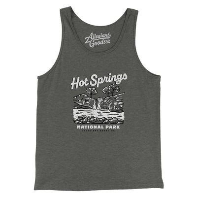 Hot Springs National Park Men/Unisex Tank Top-Deep Heather-Allegiant Goods Co. Vintage Sports Apparel
