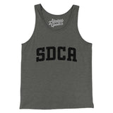 Sdca Varsity Men/Unisex Tank Top-Deep Heather-Allegiant Goods Co. Vintage Sports Apparel