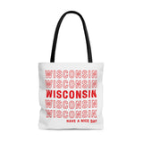 Wisconsin Retro Thank You Tote Bag-Allegiant Goods Co. Vintage Sports Apparel