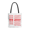 New Jersey Retro Thank You Tote Bag-Allegiant Goods Co. Vintage Sports Apparel