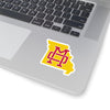 Missouri Home State Sticker (Red & Yellow)-3x3"-Allegiant Goods Co. Vintage Sports Apparel