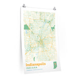 Indianapolis Indiana City Street Map Poster-Allegiant Goods Co. Vintage Sports Apparel