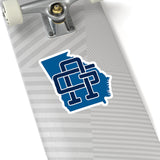 Georgia Home State Sticker (Navy & Royal Blue)-Allegiant Goods Co. Vintage Sports Apparel