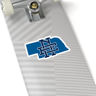 Nebraska Home State Sticker (Royal & Navy Blue)-Allegiant Goods Co. Vintage Sports Apparel
