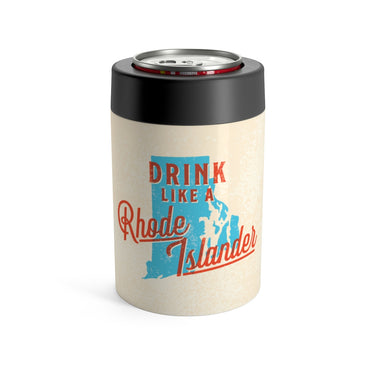 Drink Like A Rhode Islander Can Cooler-Allegiant Goods Co. Vintage Sports Apparel