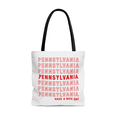 Pennsylvania Retro Thank You Tote Bag-Allegiant Goods Co. Vintage Sports Apparel