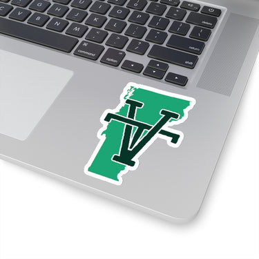 Vermont Home State Sticker (Green & Black)-Allegiant Goods Co. Vintage Sports Apparel