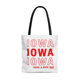 Iowa Retro Thank You Tote Bag-Allegiant Goods Co. Vintage Sports Apparel