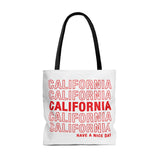 California Retro Thank You Tote Bag-Allegiant Goods Co. Vintage Sports Apparel