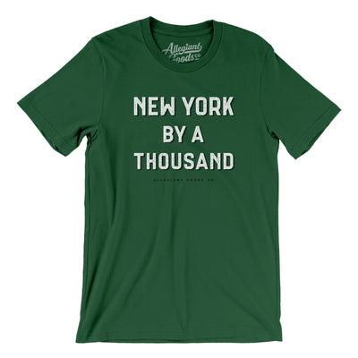 New York Football By A Thousand Men/Unisex T-Shirt-Evergreen-Allegiant Goods Co. Vintage Sports Apparel