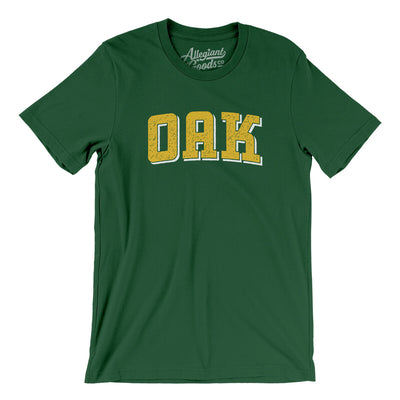 Oak Varsity Men/Unisex T-Shirt-Evergreen-Allegiant Goods Co. Vintage Sports Apparel
